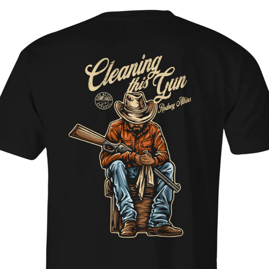 RA x Side Action Apparel: "Cleaning This Gun" Shirt